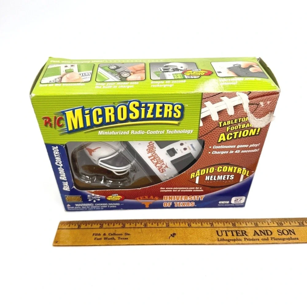 MicroSizers University of Texas Longhorns RC Radio Control Helmet 27MHz Tabletop